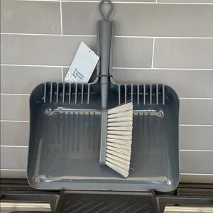 Gray Dustpan and Brush Set - BNWT